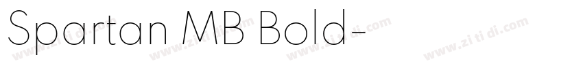 Spartan MB Bold字体转换